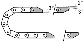 Openable micro cable chains special optional