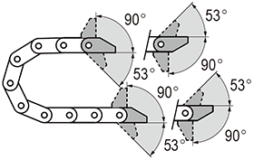 Universal cable chains special optional