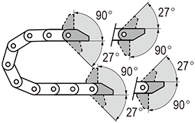 ESD universal cable chains special optional